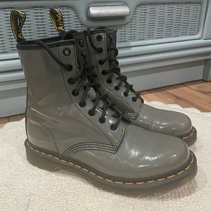 Women’s Dr Martens Grey Patent size 8.5